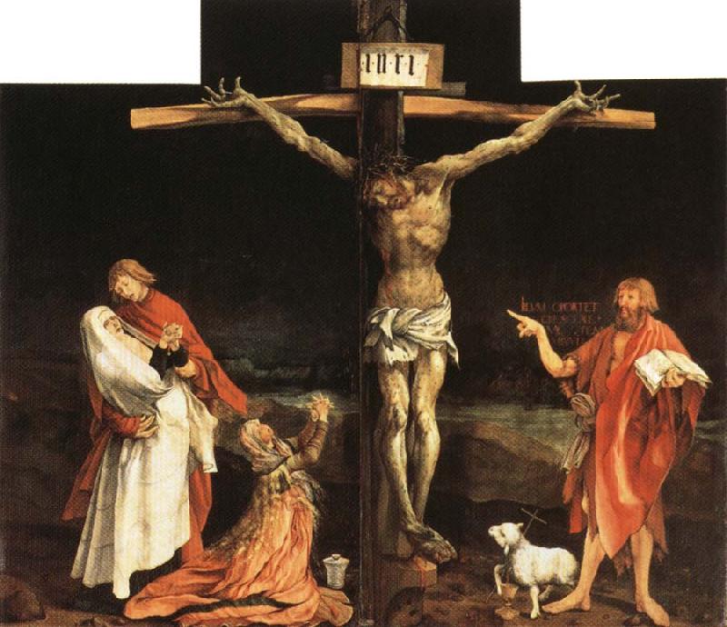 Matthias  Grunewald Isencheim Altar Crucifixion Sweden oil painting art